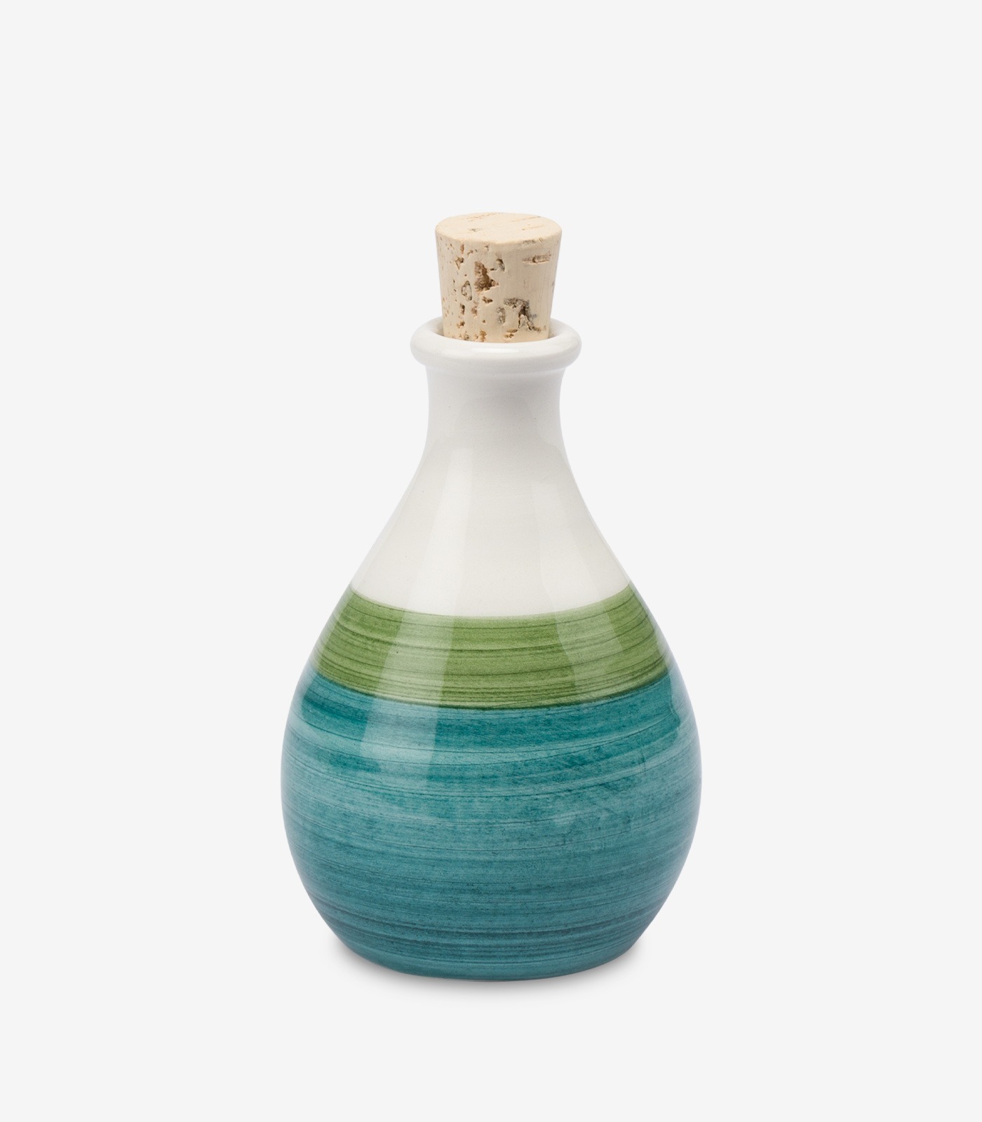 Oliera in Ceramica Blu e Verde