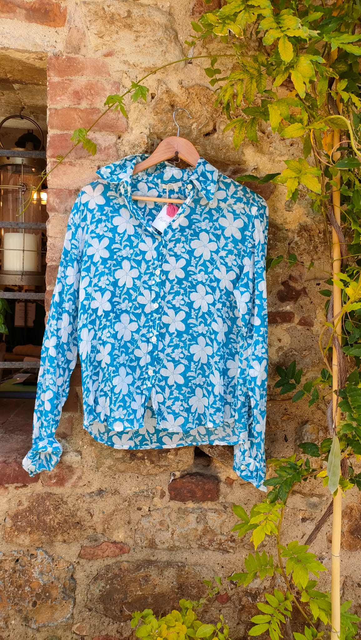 Camicia cotone fiorita