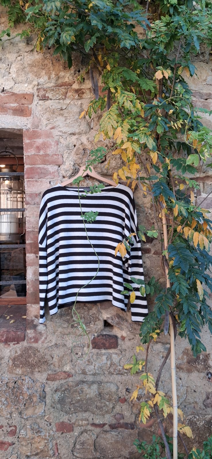Maglia a Righe Cappuccino
