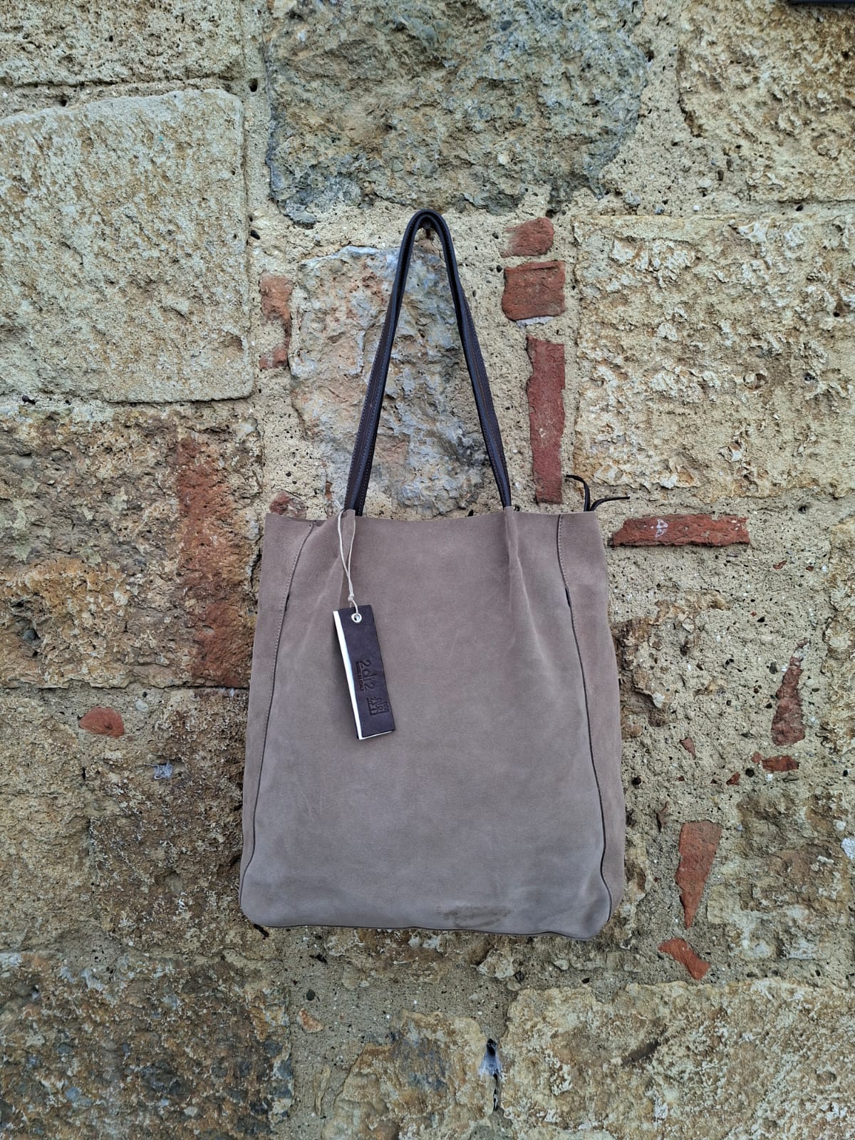 Shopper in camoscio Carla