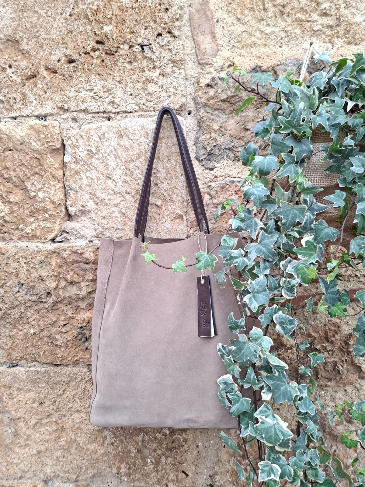 Shopper in camoscio Carla